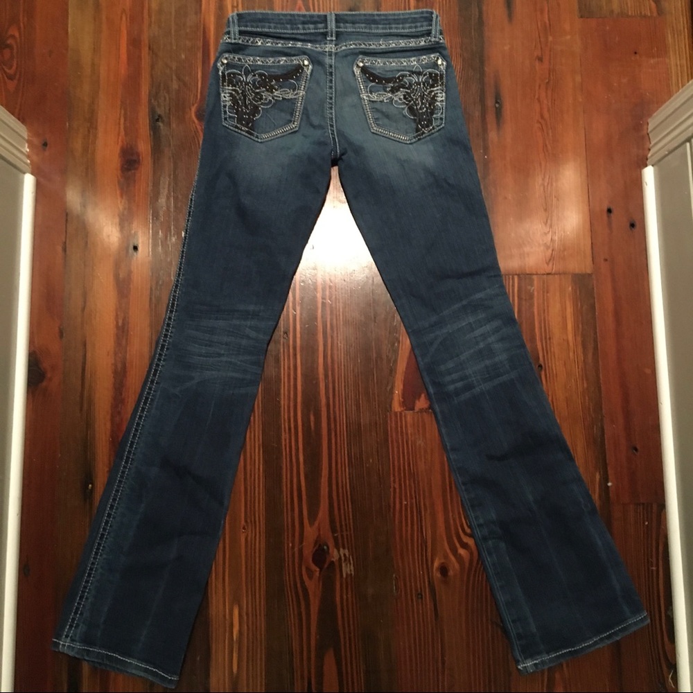 Rock 47 low rise boot cut jeans